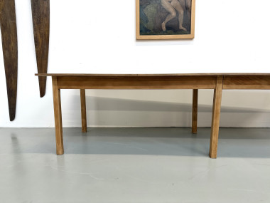 Table XXL à 6 pieds en pin et hévéa massif, vue 4