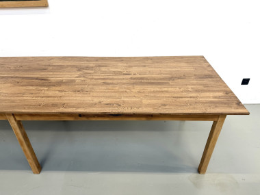 Table XXL à 6 pieds en pin et hévéa massif, vue 7