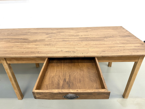 Table XXL à 6 pieds en pin et hévéa massif, vue 9