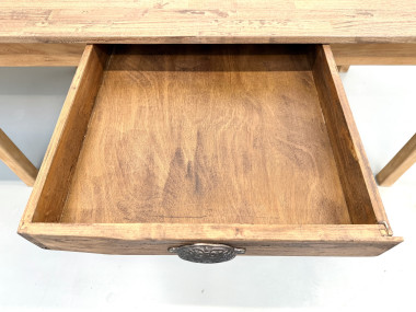 Table XXL à 6 pieds en pin et hévéa massif, vue 10