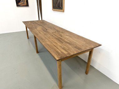 Table XXL à 6 pieds en pin et hévéa massif, vue 12
