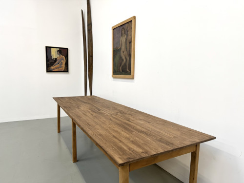 Table XXL à 6 pieds en pin et hévéa massif, vue 13