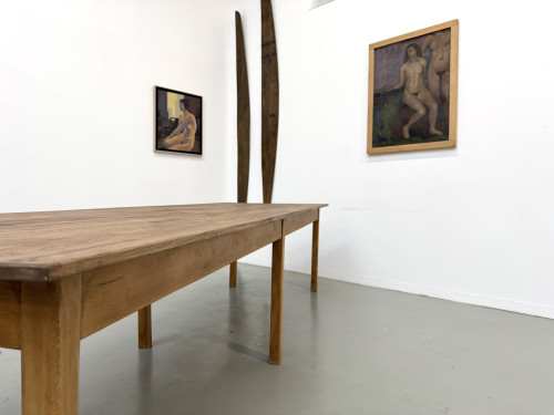 Table XXL à 6 pieds en pin et hévéa massif, vue 17