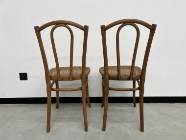 Duo de chaises bistrot Thonet, vue 9
