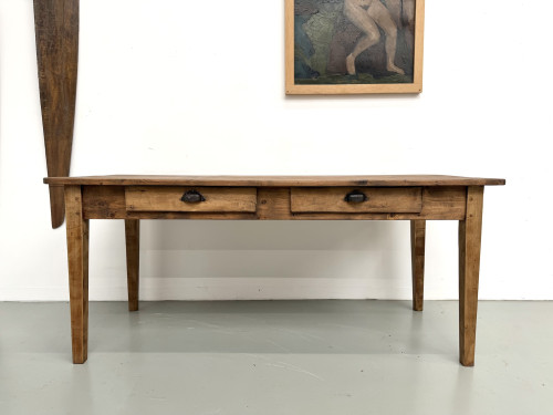 Table de Ferme Vintage en Pin Blond, vue 5