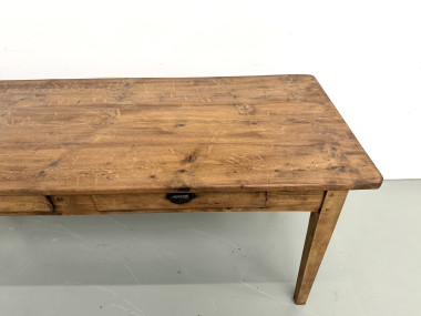 Table de Ferme Vintage en Pin Blond, vue 6