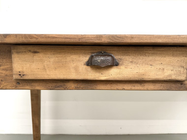 Table de Ferme Vintage en Pin Blond, vue 8