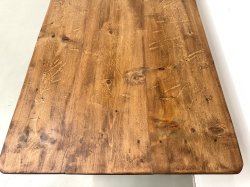 Table de Ferme Vintage en Pin Blond, vue 13