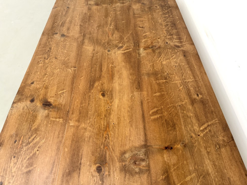 Table de Ferme Vintage en Pin Blond, vue 14