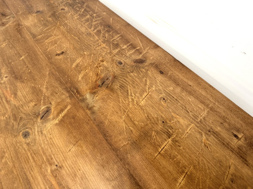 Table de Ferme Vintage en Pin Blond, vue 16