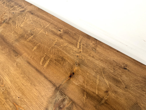 Table de Ferme Vintage en Pin Blond, vue 17