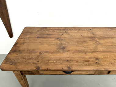 Table de Ferme Vintage en Pin Blond, vue 19