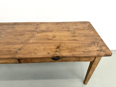 Table de Ferme Vintage en Pin Blond, vue 20