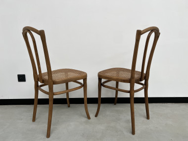 Duo de chaises bistrot Thonet, vue 12