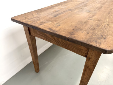 Table de Ferme Vintage en Pin Blond, vue 22