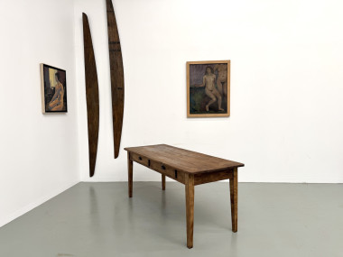 Table de Ferme Vintage en Pin Blond, vue 23