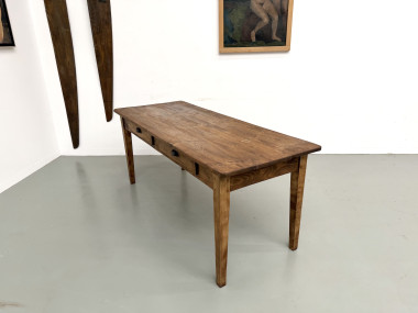 Table de Ferme Vintage en Pin Blond, vue 24