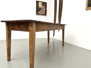 Table de Ferme Vintage en Pin Blond, vue 25