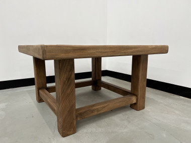 Table basse carrée moderniste en chêne, vue 4