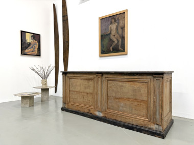Grand Comptoir de Commerce Ancien en Pin, vue 19