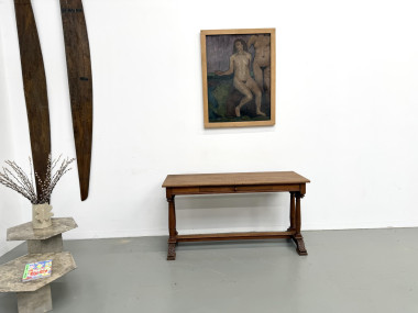 Console en chêne sculpté, circa 1900, vue 2