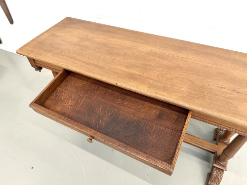 Console en chêne sculpté, circa 1900, vue 8