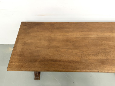 Console en chêne sculpté, circa 1900, vue 10