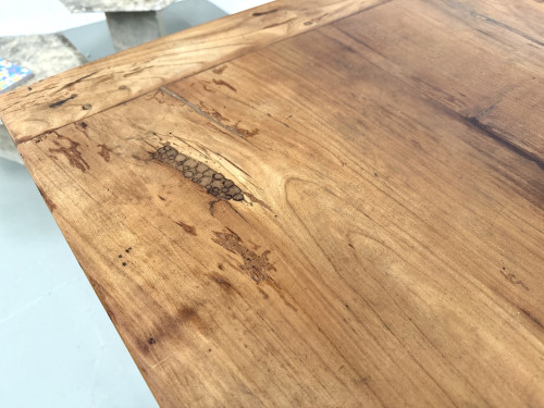 Table en noyer massif - Pieds Fuseaux, vue 13