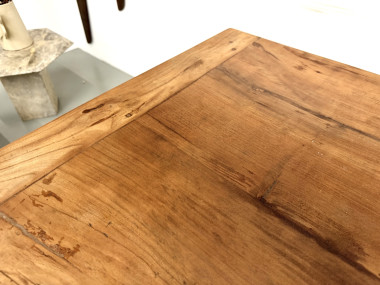Table en noyer massif - Pieds Fuseaux, vue 14