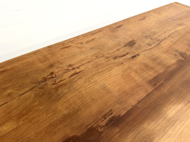 Table en noyer massif - Pieds Fuseaux, vue 15