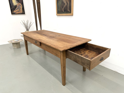 Table en noyer massif - Pieds Fuseaux, vue 21