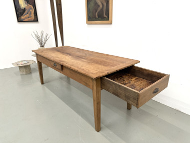 Table en noyer massif - Pieds Fuseaux, vue 21