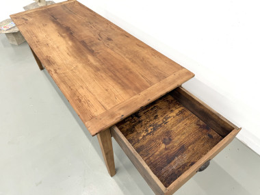 Table en noyer massif - Pieds Fuseaux, vue 22