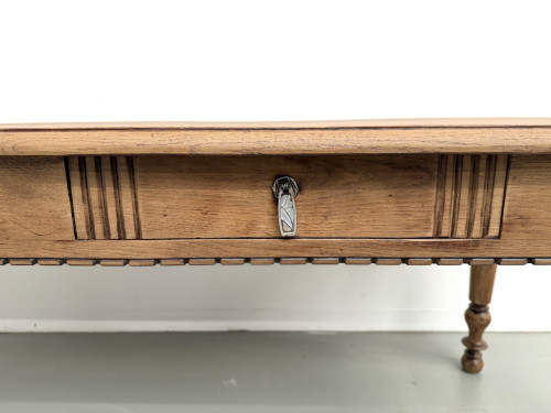 Table de Ferme en Chêne Massif, Circa 1900, vue 8