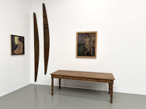 Table de Ferme en Chêne Massif, Circa 1900, vue 20