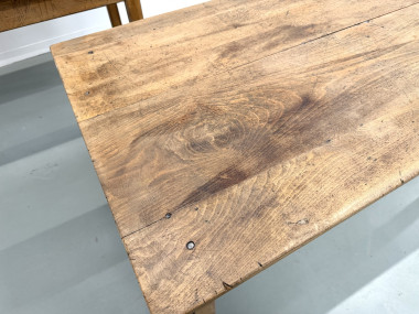 Duo de Tables de Communauté Vintage en Hêtre Massif, vue 9