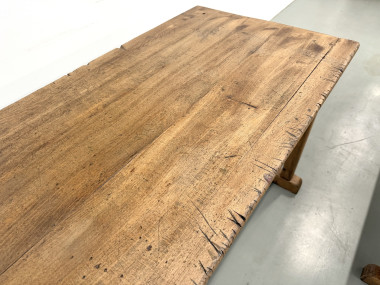 Duo de Tables de Communauté Vintage en Hêtre Massif, vue 13