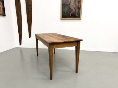 Table de ferme en pin restaurée, vue 6
