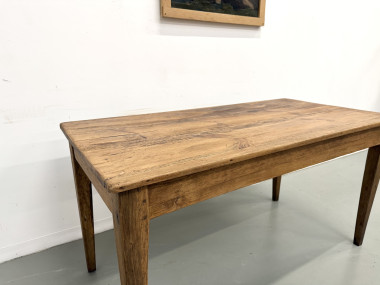 Table de ferme en pin restaurée, vue 7