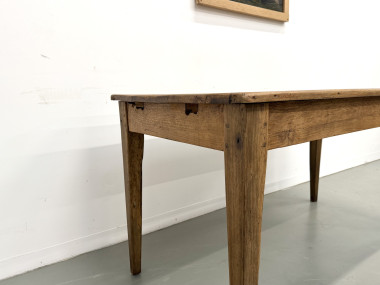 Table de ferme en pin restaurée, vue 9