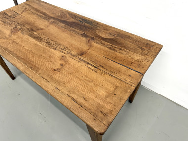 Table de ferme en pin restaurée, vue 14