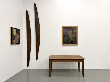 Table de ferme en pin restaurée, vue 17