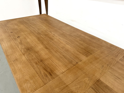 Table de ferme XXL en chêne massif 350 cm - Style Reconstruction - Années 50, vue 14