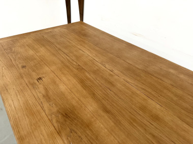 Table de ferme XXL en chêne massif 350 cm - Style Reconstruction - Années 50, vue 15