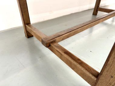 Table de ferme XXL en chêne massif 350 cm - Style Reconstruction - Années 50, vue 19