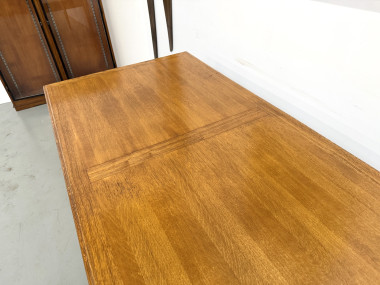 Table de Repas Années 50 – Chêne Massif & Belle Facture, vue 13