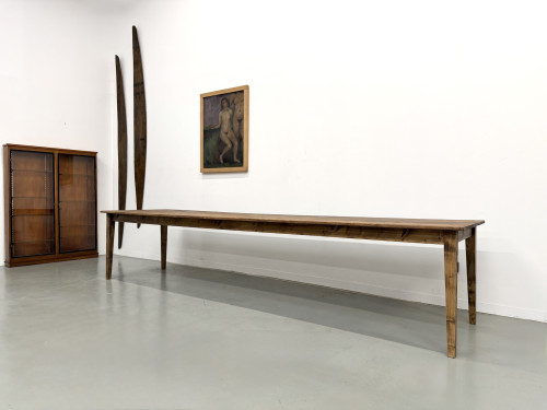 Grande Table de Ferme XXL en Pin – Pieds Fuseaux – L367 cm, vue 3