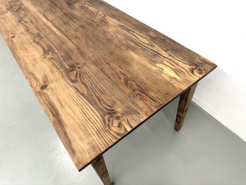Grande Table de Ferme XXL en Pin – Pieds Fuseaux – L367 cm, vue 7