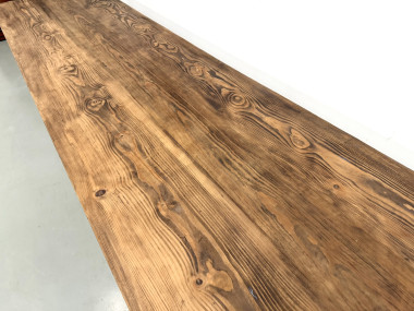 Grande Table de Ferme XXL en Pin – Pieds Fuseaux – L367 cm, vue 9