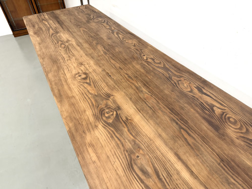 Grande Table de Ferme XXL en Pin – Pieds Fuseaux – L367 cm, vue 10